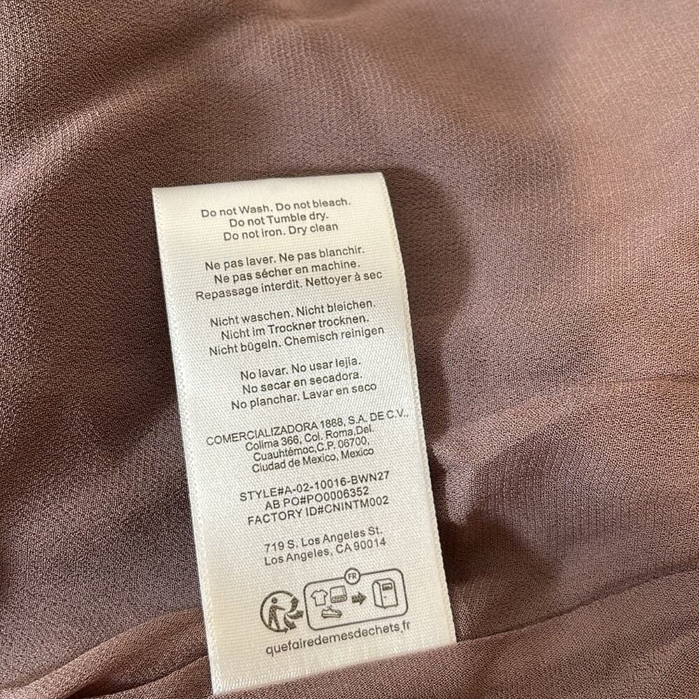 Anine Bing Eliana Silk Halterneck Maxi Dress in Iron Brown Size Small - Picture 9 of 9